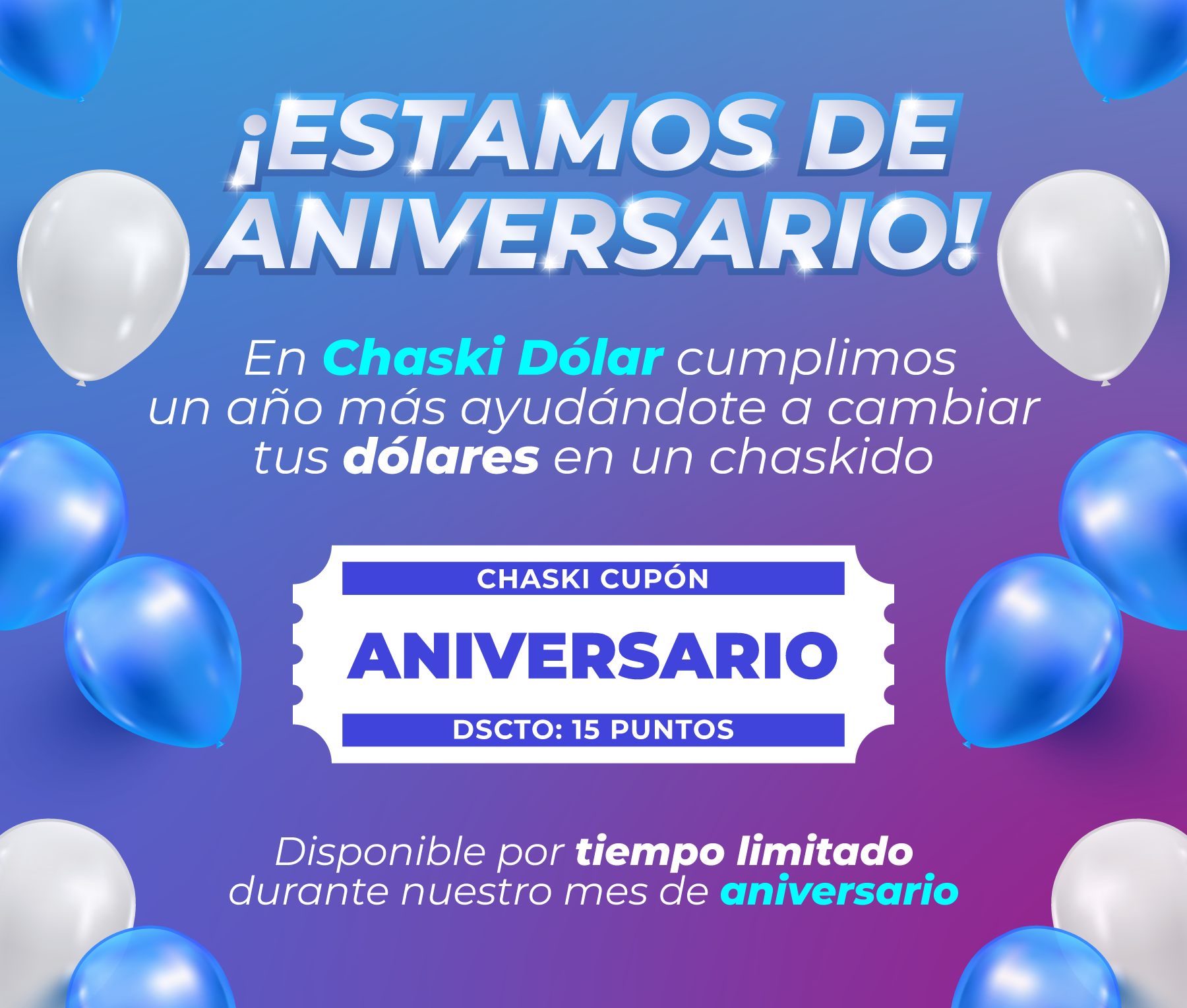 Cambiando dólares en chaski dólar