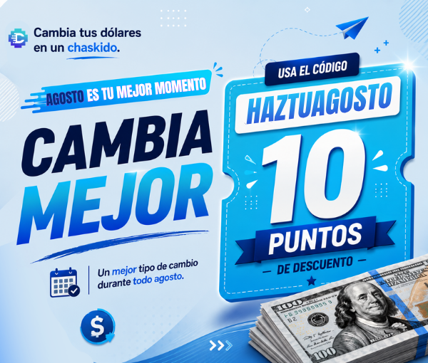 Cambiando dólares en chaski dólar