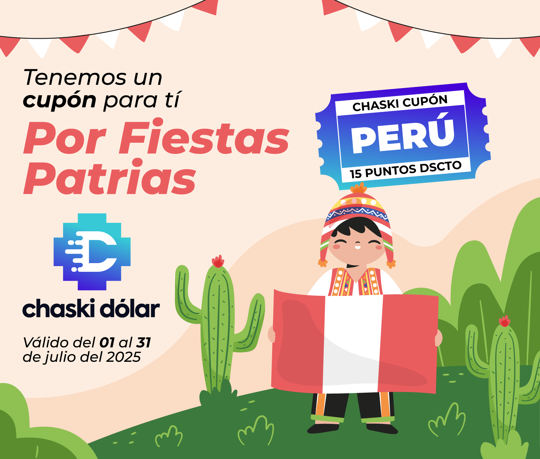 Cambiando dólares en chaski dólar